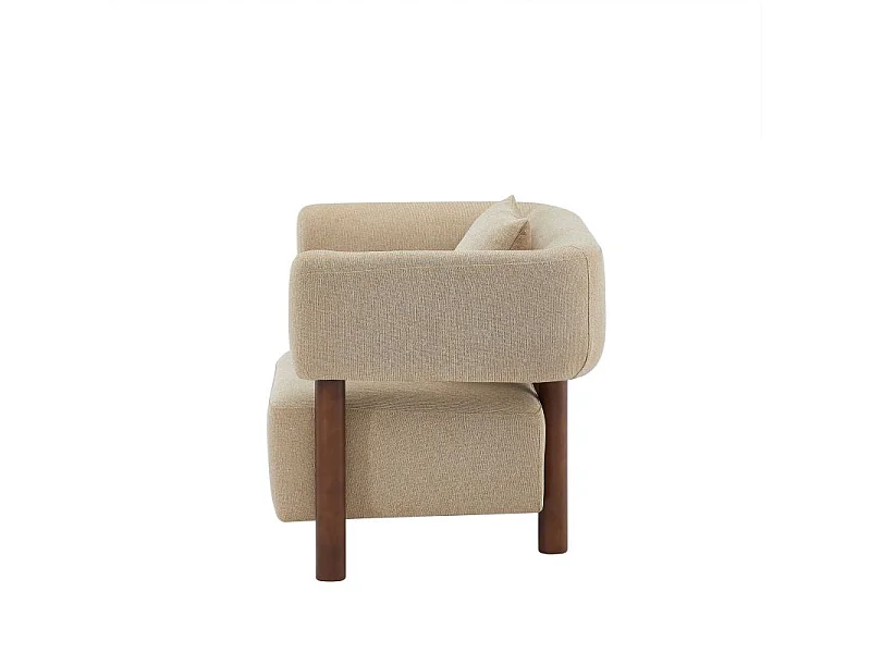 Fauteuil tissu 1 place sable RIVAGE