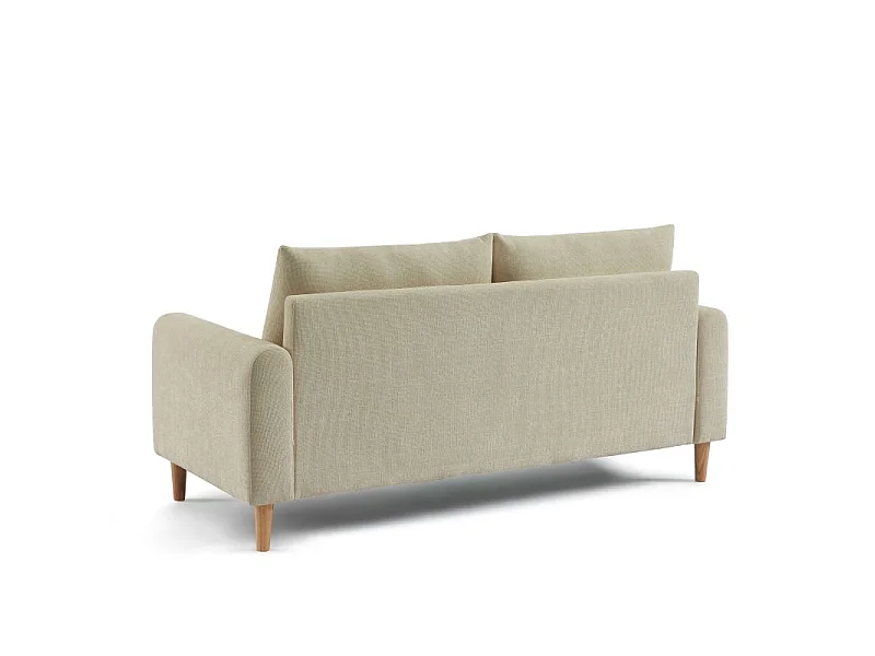 Canapé 3 places en tissu chenille taupe VENDOME