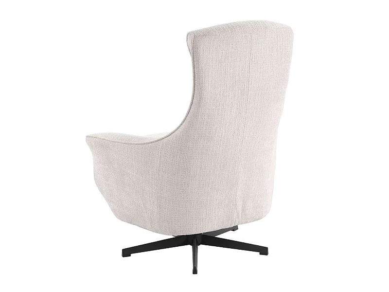 Fauteuil relax électrique rotatif tissu 1 place gris clair MISTRAL