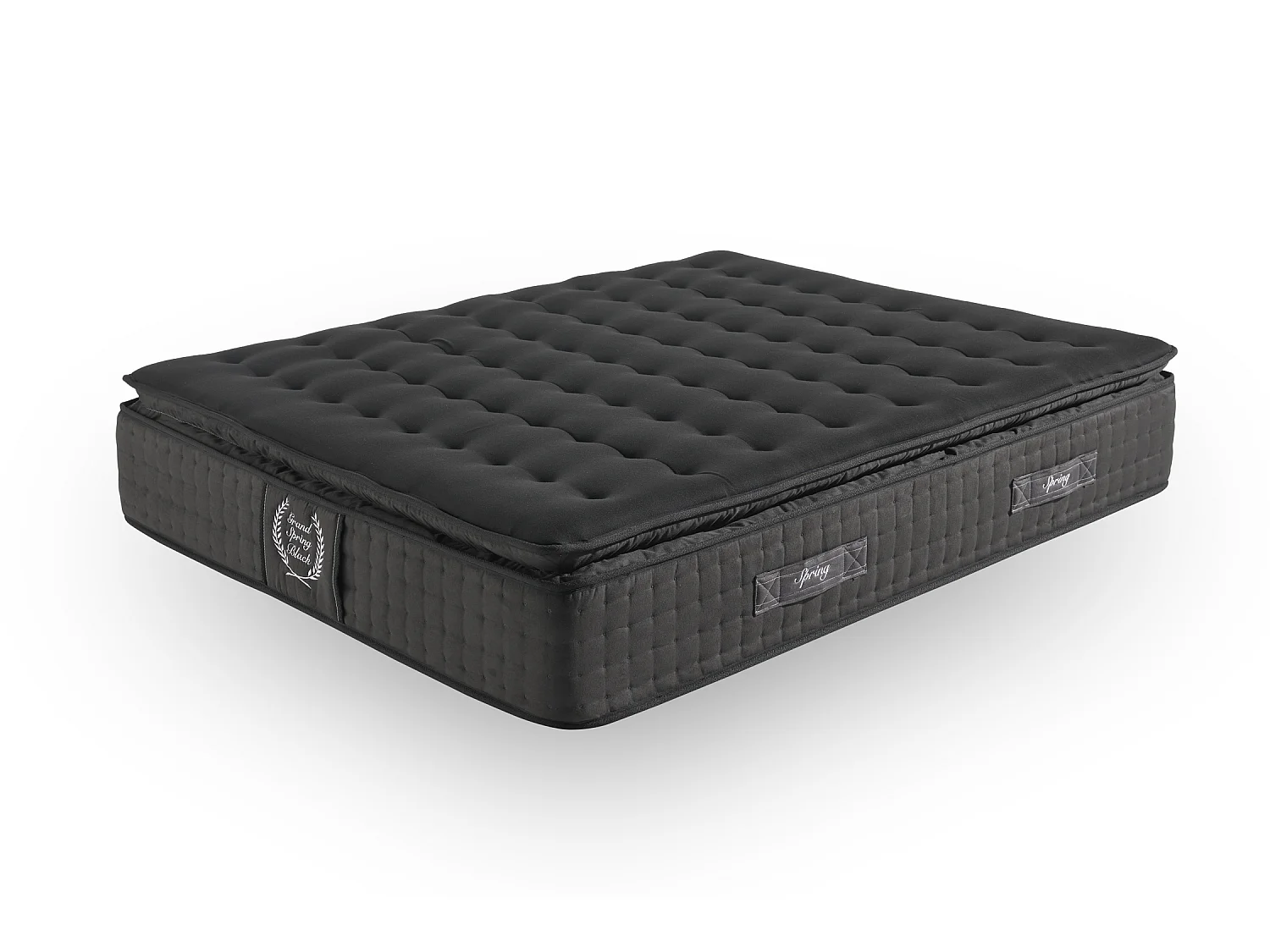 Materasso a molle insacchettate Grand Spring Black, 30cm, 140x200cm - Moonia