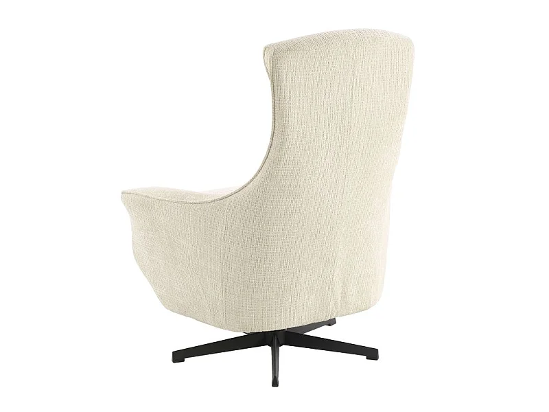 Fauteuil relax électrique rotatif tissu 1 place beige MISTRAL