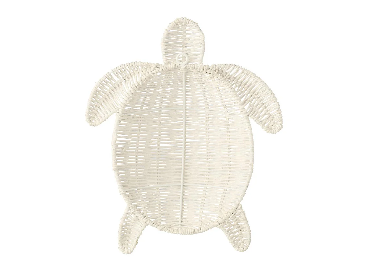 Déco Murale Tortue "Porfirio" 31cm Blanc Cassé