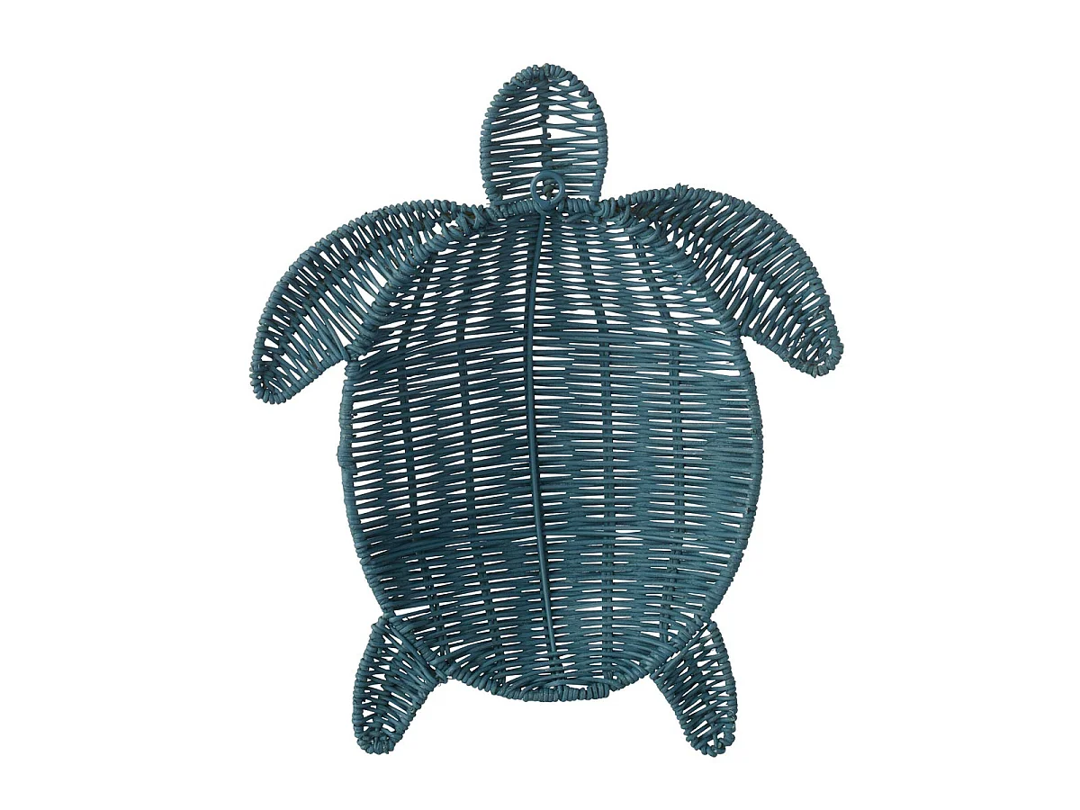 Déco Murale Tortue "Porfirio" 31cm Bleu Foncé