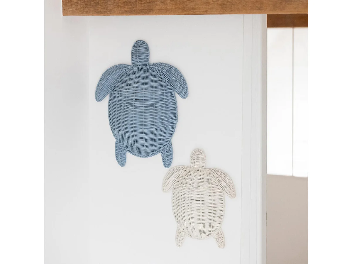 Déco Murale Tortue "Porfirio" 40cm Bleu Clair
