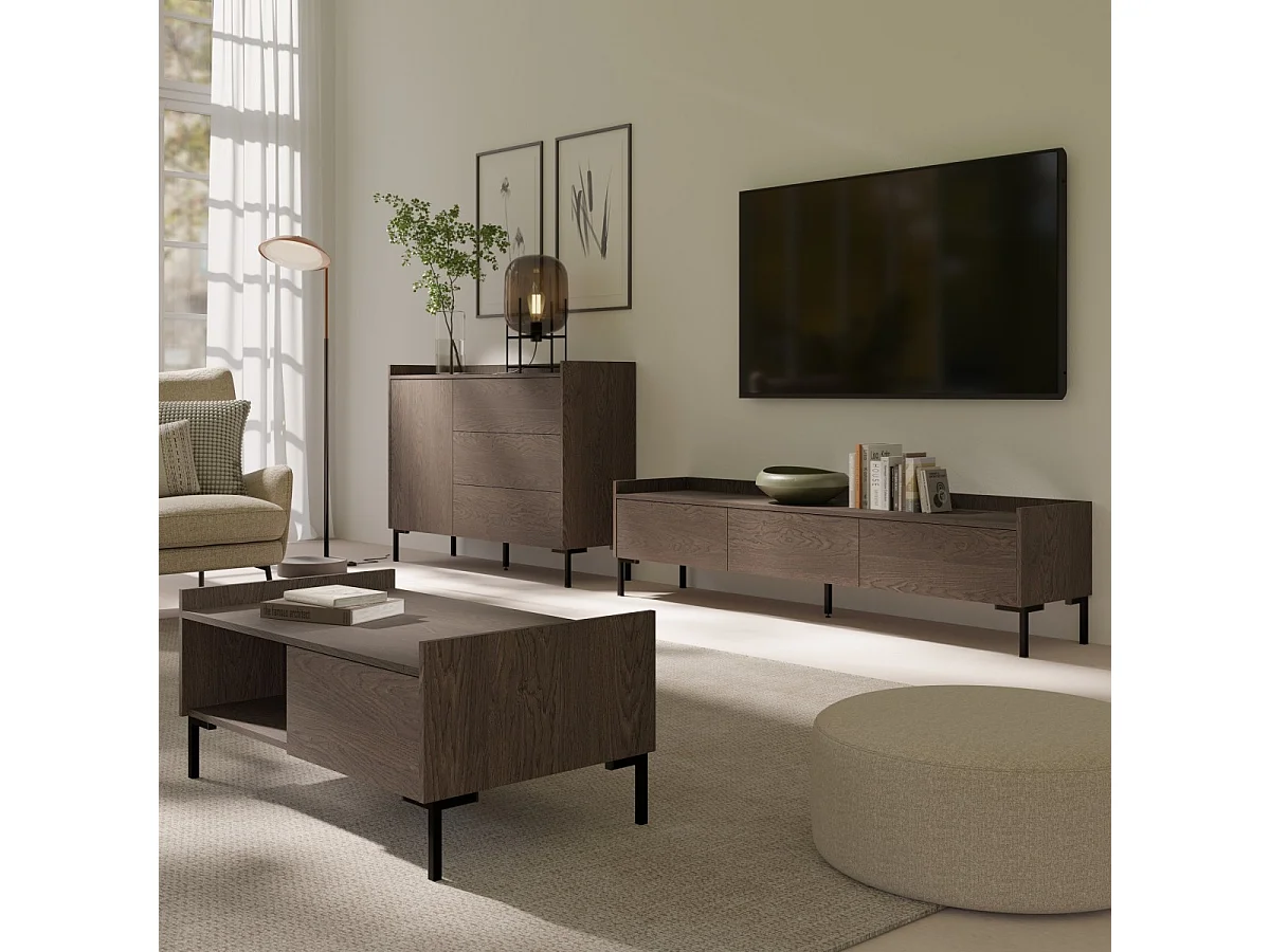 Dressoir met lades Liam 1D3S 125 Baltic Storm