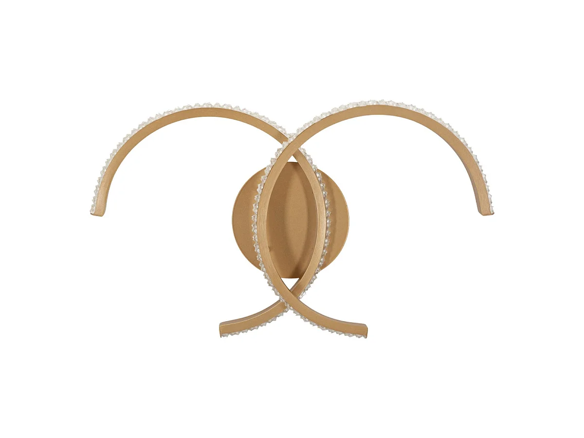Applique Murale LED "Double C" 41cm Or