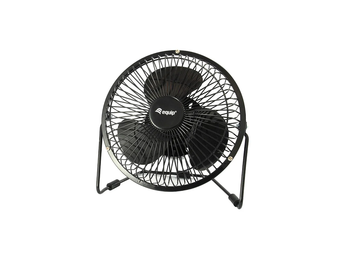 Ventilador de Suelo Negro Portátil Equip 245420 con Alimentación USB