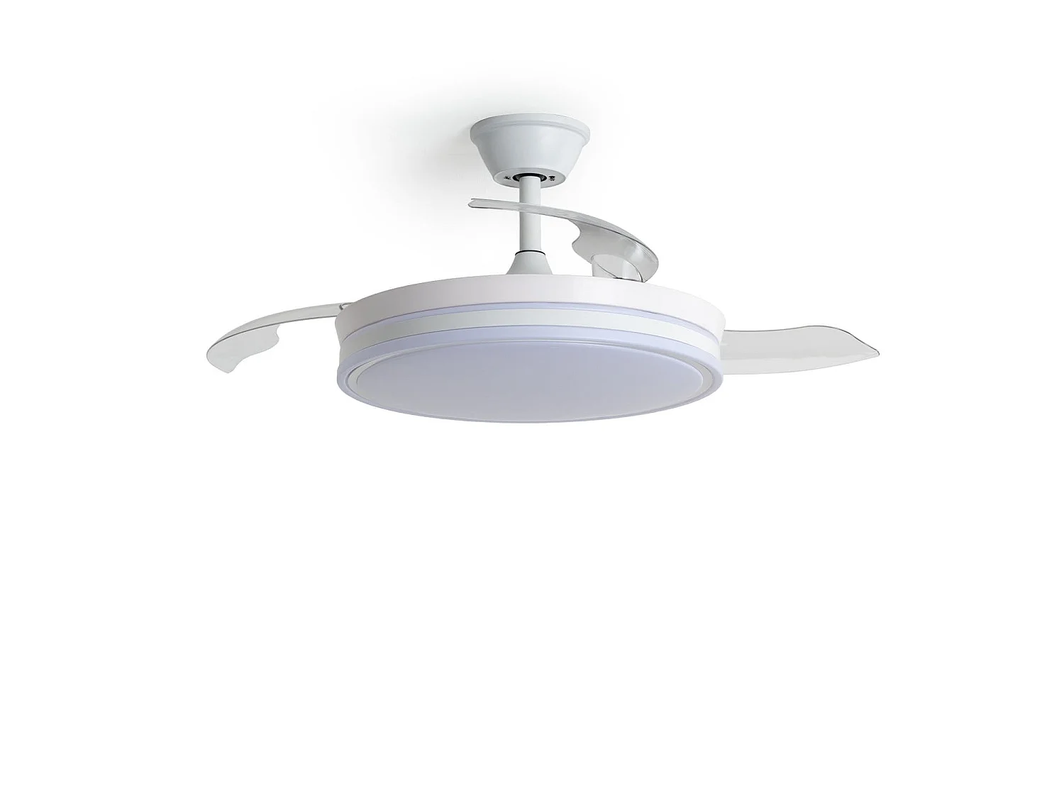 Ventilador de Techo con luz Silencioso DC aspas retráctiles Dalori Evo