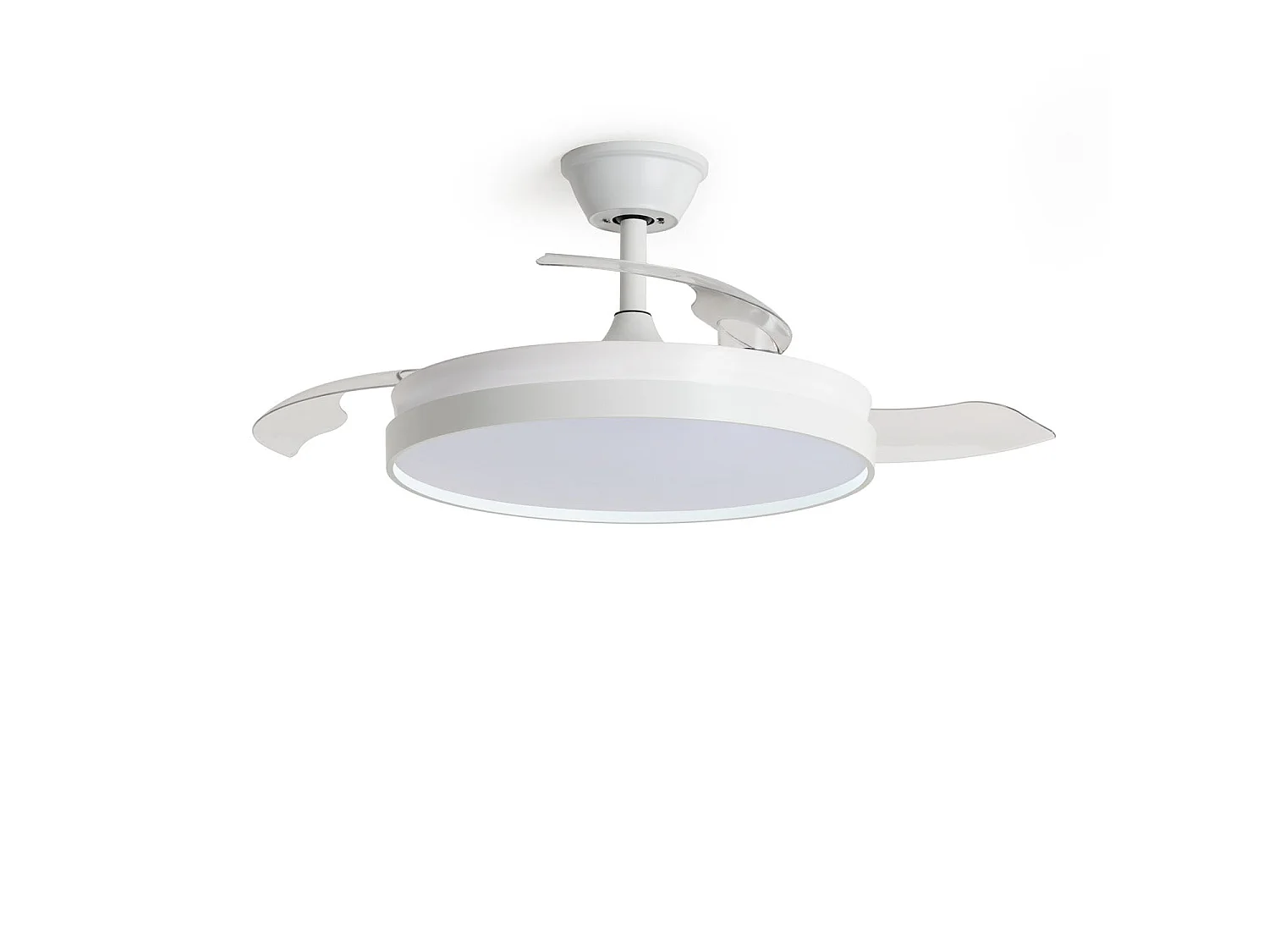 Ventilador de Techo con luz Silencioso DC aspas retráctiles Kaios