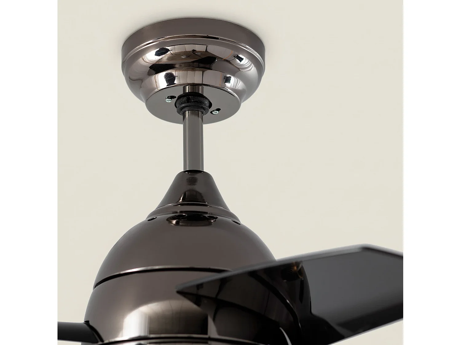 Ventilador de Techo LED Negro 66cm Modern