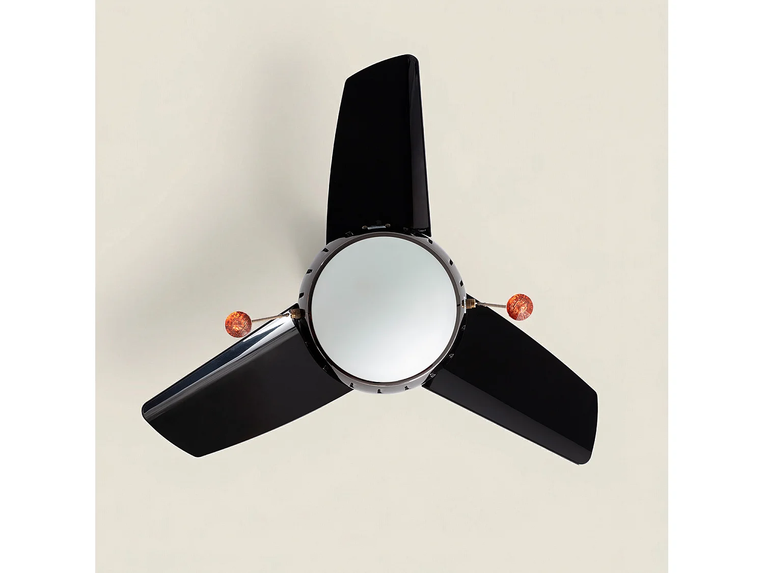 Ventilador de Techo LED Negro 66cm Modern