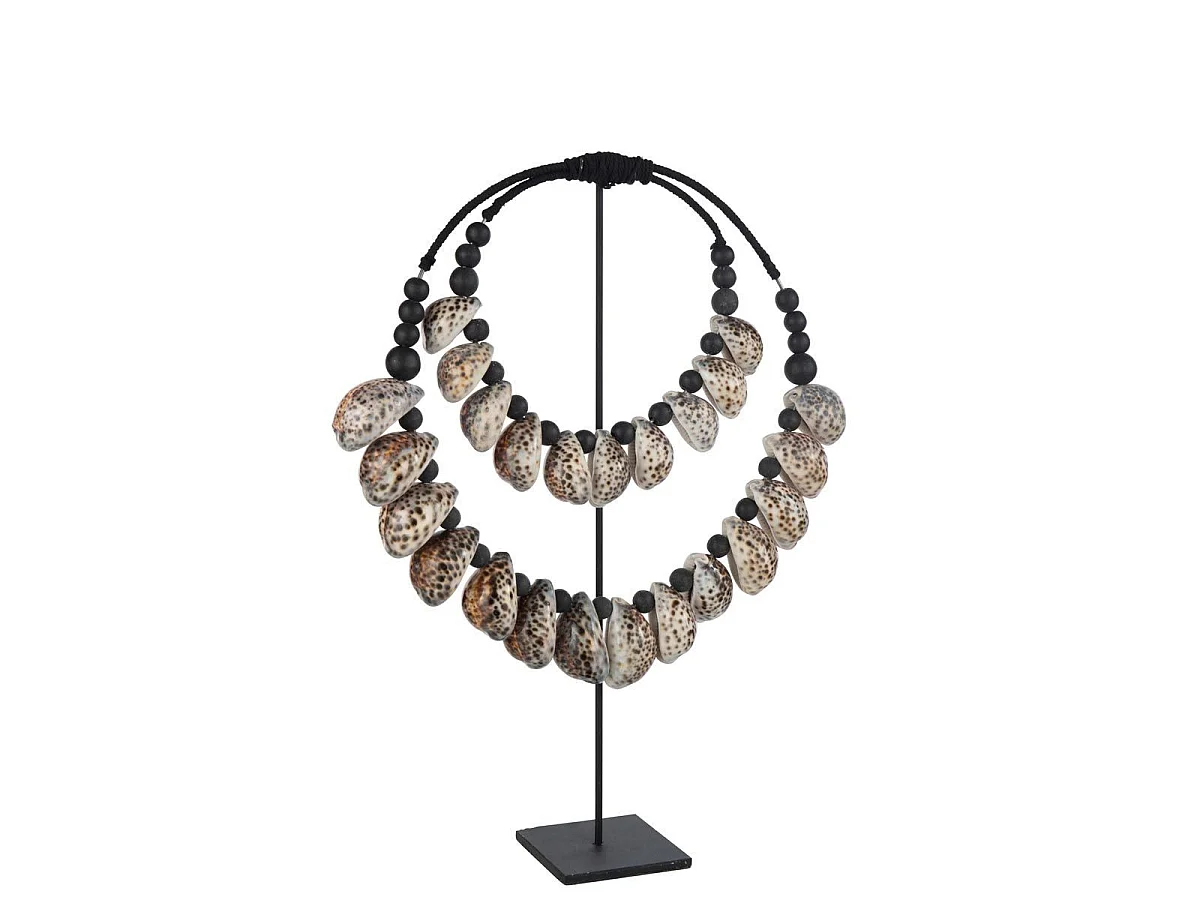 Décoration sur Pied "Coquillages" 60cm Noir