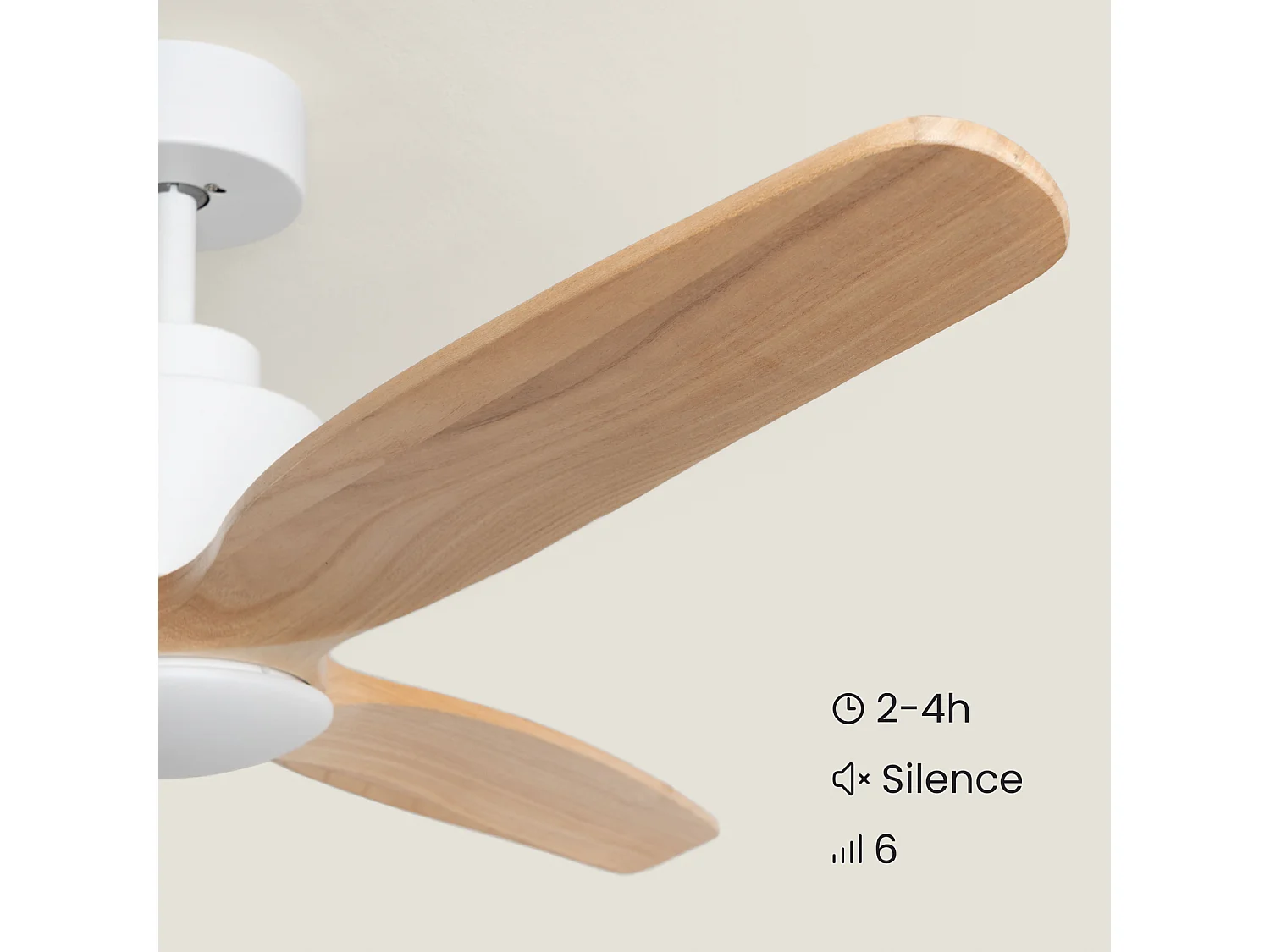 Ventilador de Techo con luz Silencioso DC Merion