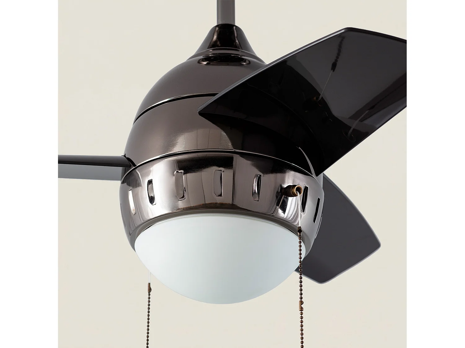 Ventilador de Techo LED Negro 66cm Modern