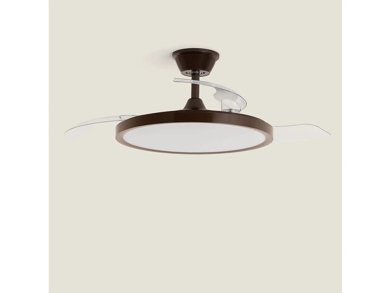 Ventilador de Techo con luz Silencioso DC aspas retráctiles Kleon