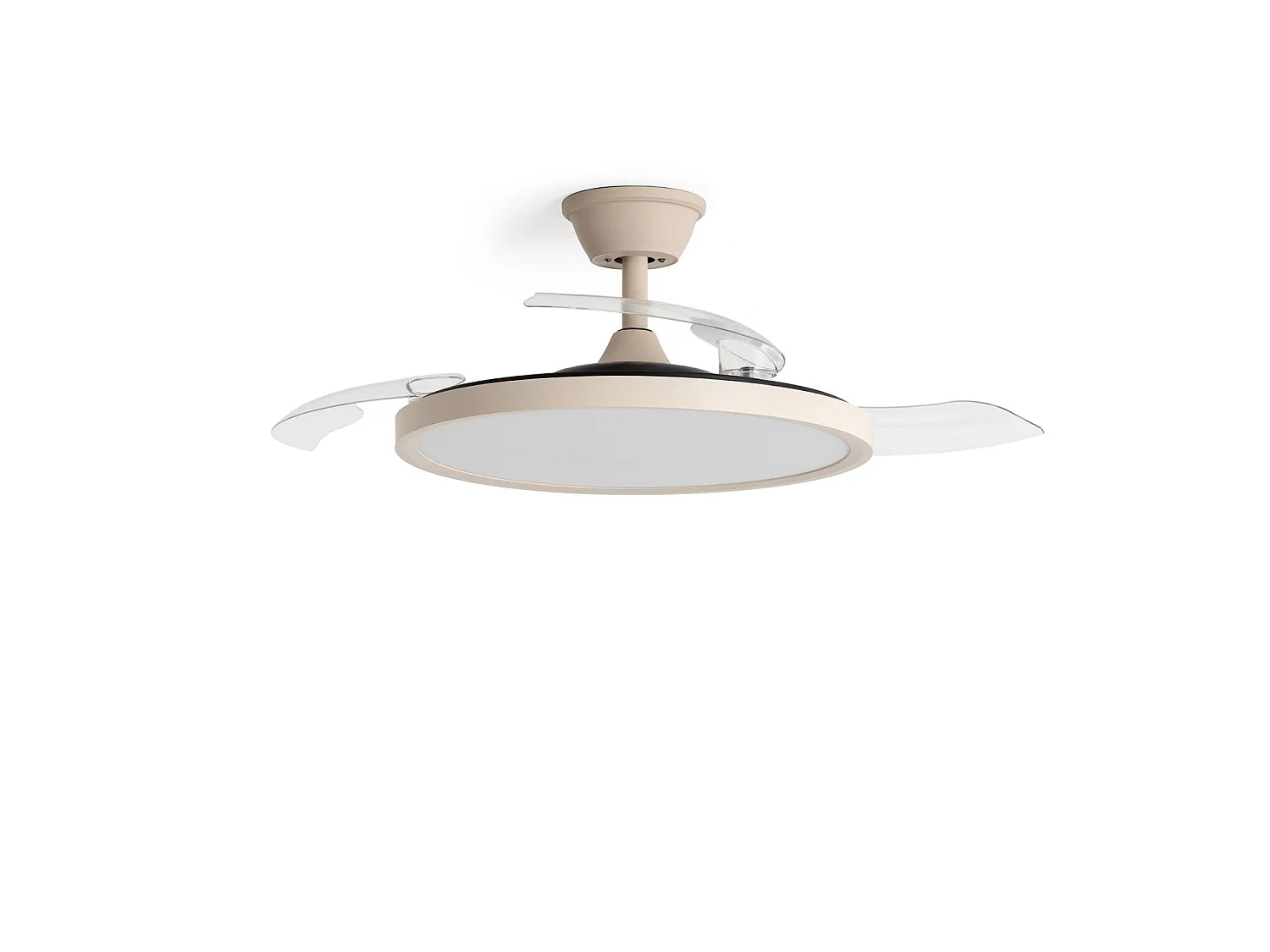 Ventilador de Techo con luz Silencioso DC aspas retráctiles Kleon