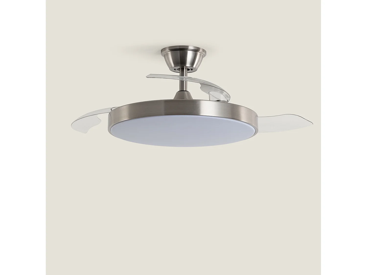 Ventilador de Techo con luz Silencioso DC aspas retráctiles Tori