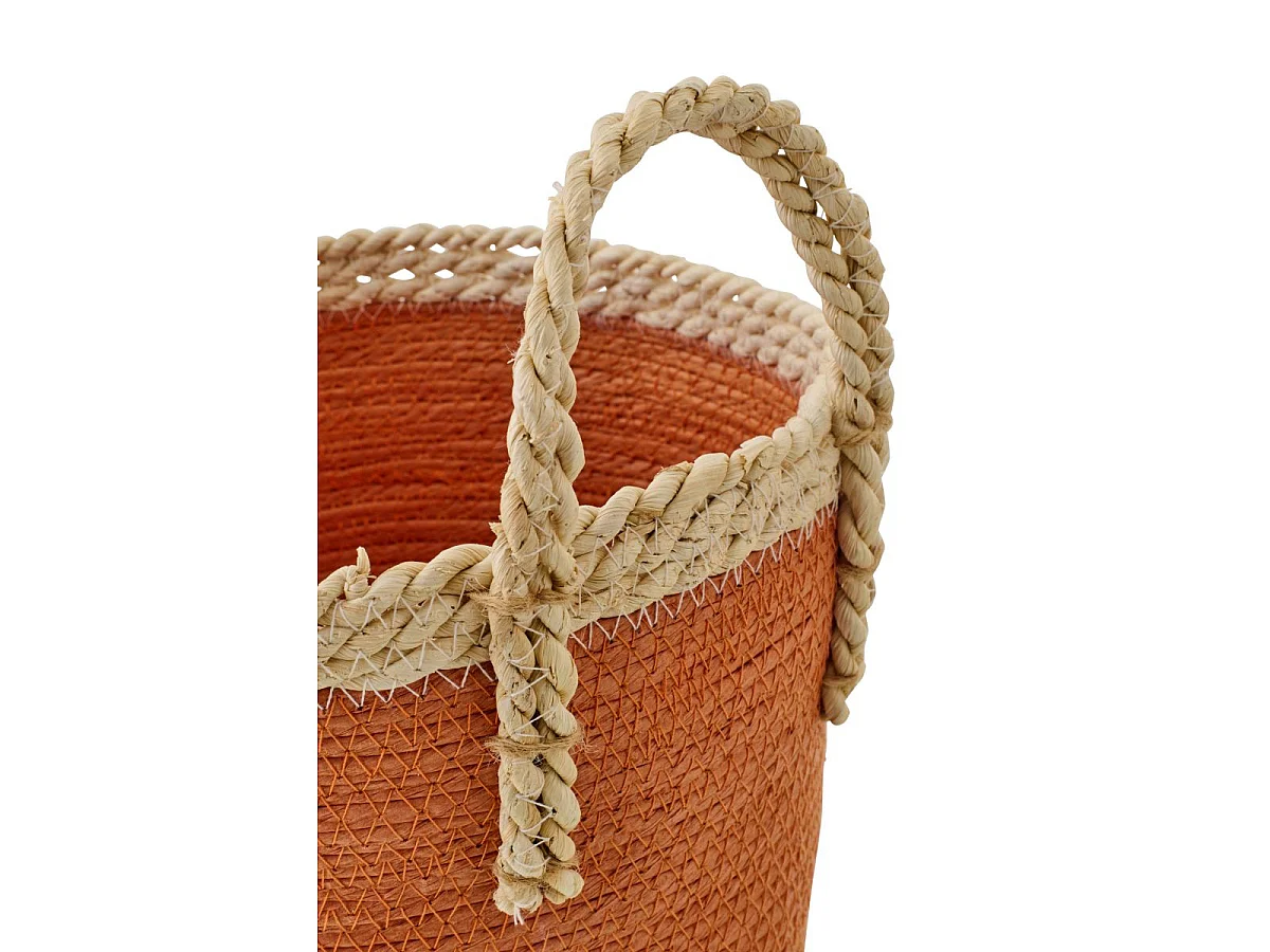 Lot de 3 Paniers de Rangement "Issac" 29cm Orange