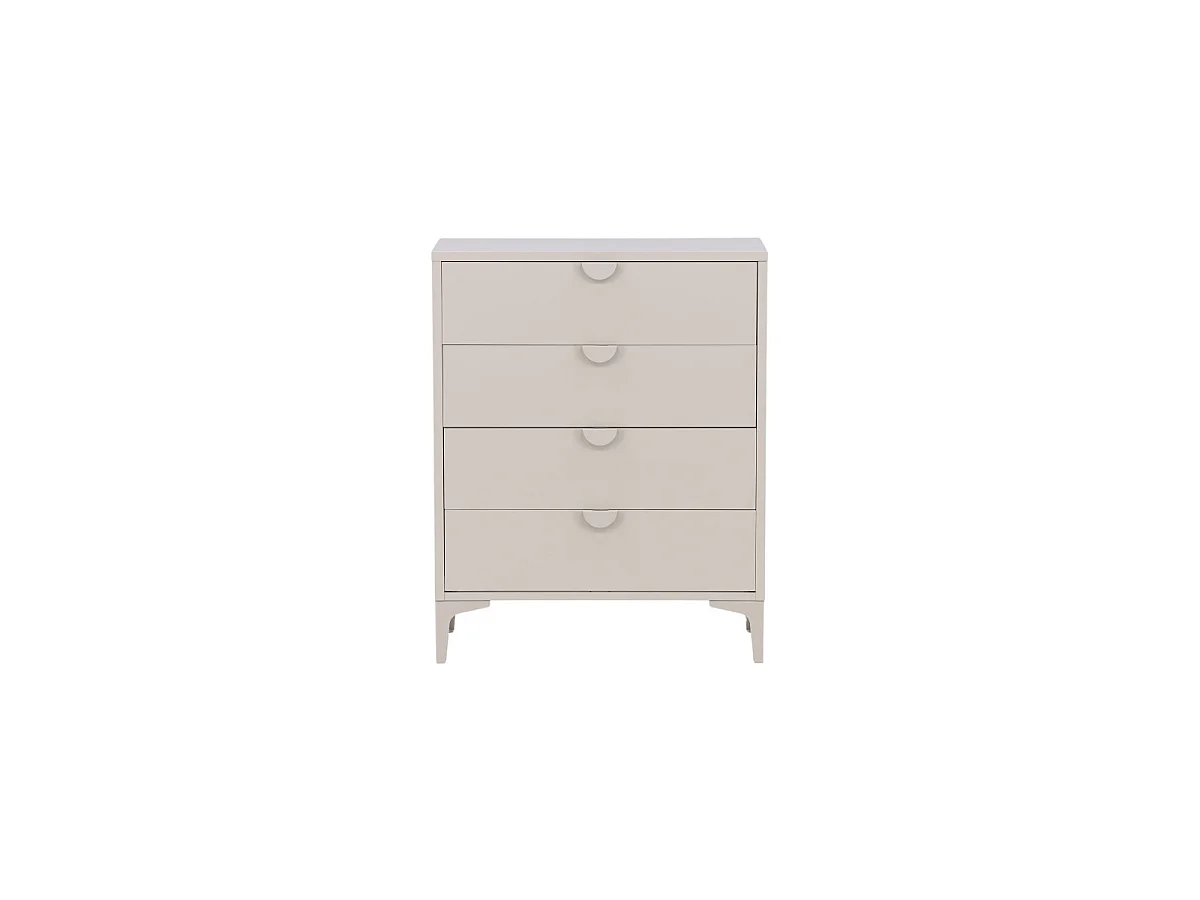 Commode 4 Tiroirs "Piring" 98cm Beige