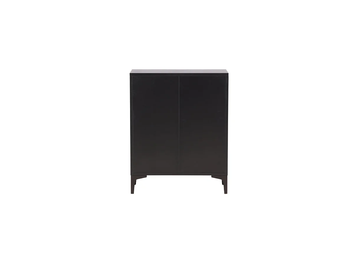 Commode 4 Tiroirs "Piring" 98cm Noir