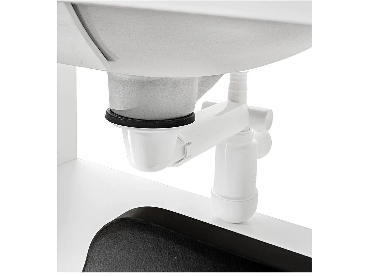 Bathroom Sink Waste Kit Space Saving Telescopic Trap with Pop Up Chrome Click Clack Preloc for Full Depth Drawer Vanities