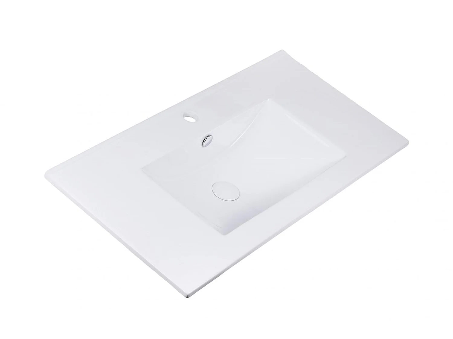 Vanity Unit with Basin 800mm Bathroom Sink Cabinet Modern Wall Hung Fluted Beige Cashmere Cara