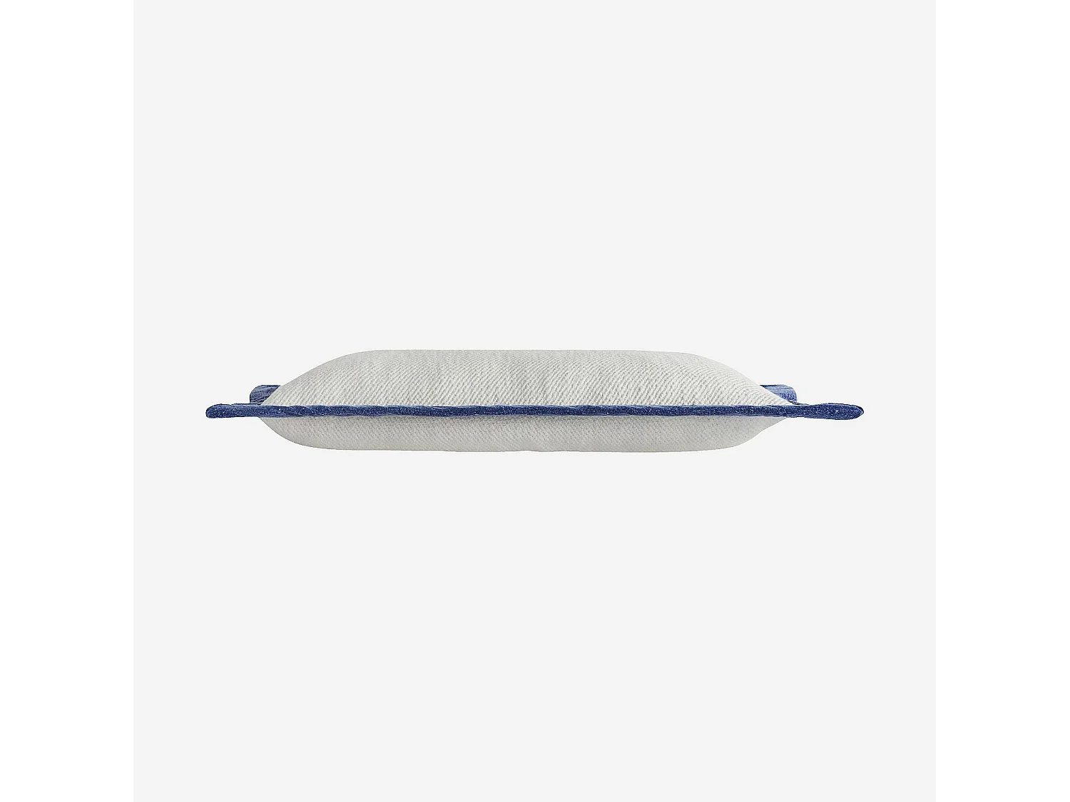 Habitat - Coussin en coton - 30 x 50 cm - Ecru et bleu - Berthe