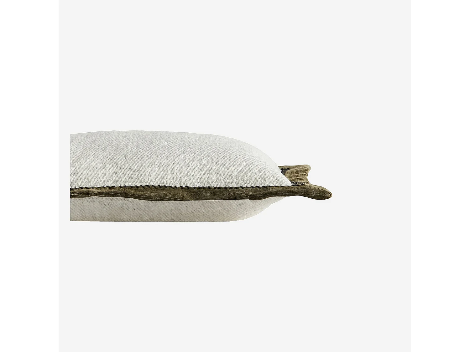 Habitat - Coussin en coton - 30 x 50 cm - Ecru et bronze - Berthe