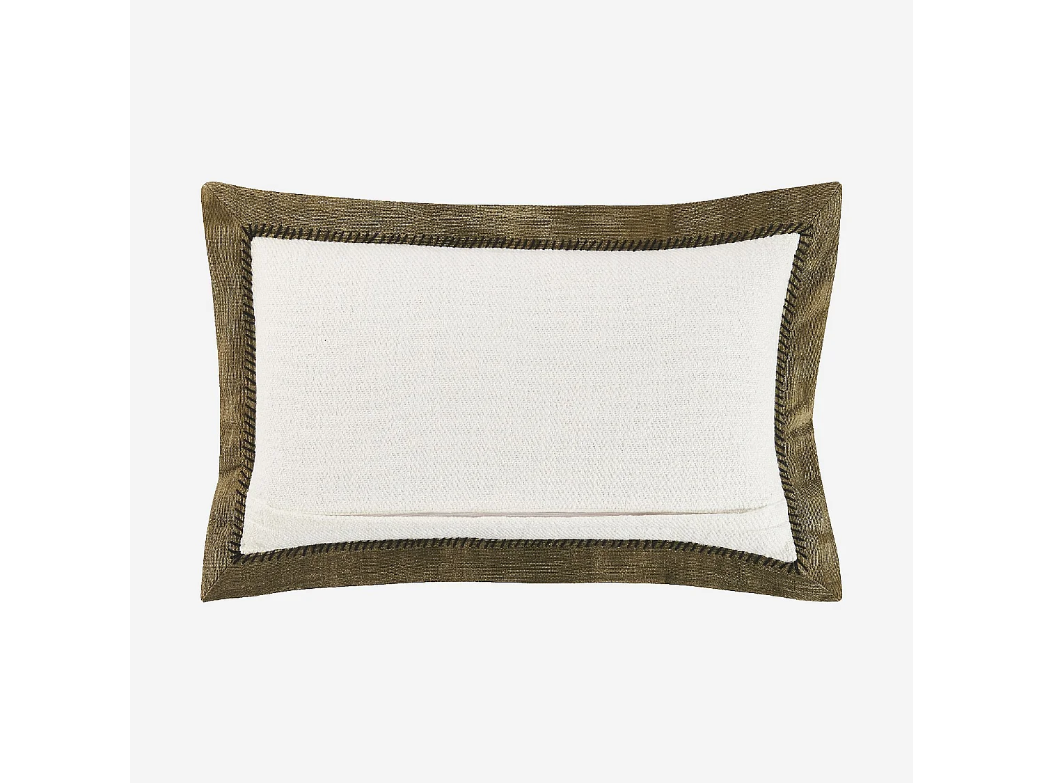 Habitat - Coussin en coton - 30 x 50 cm - Ecru et bronze - Berthe