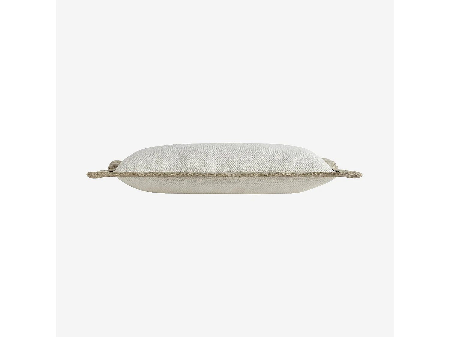 Habitat - Coussin en coton - 30 x 50 cm - Ecru et sable - Berthe