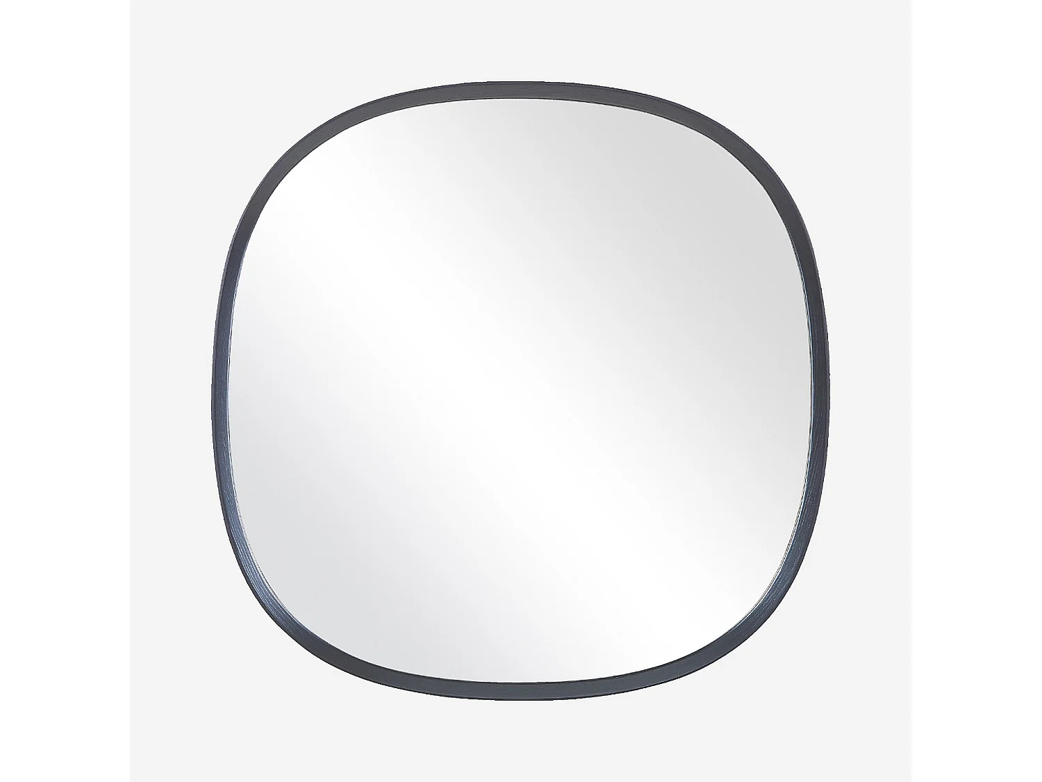 Habitat - Miroir carré en chêne - 90 cm - Noir - Merope