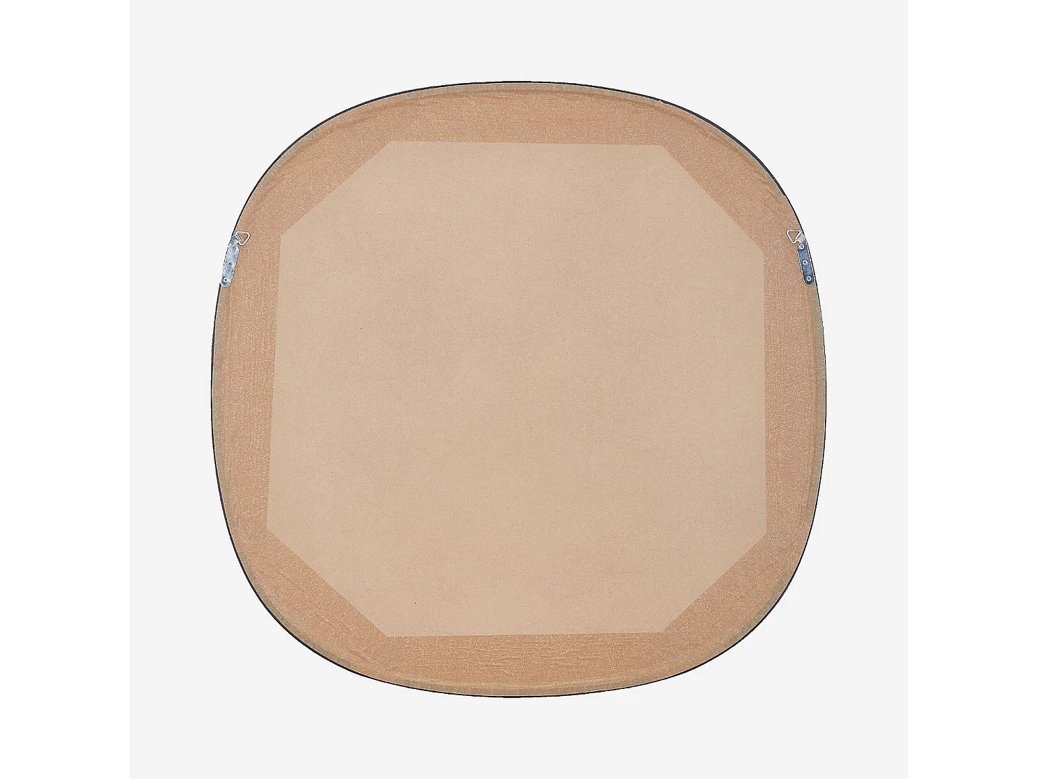 Habitat - Miroir carré en chêne - 90 cm - Noir - Merope