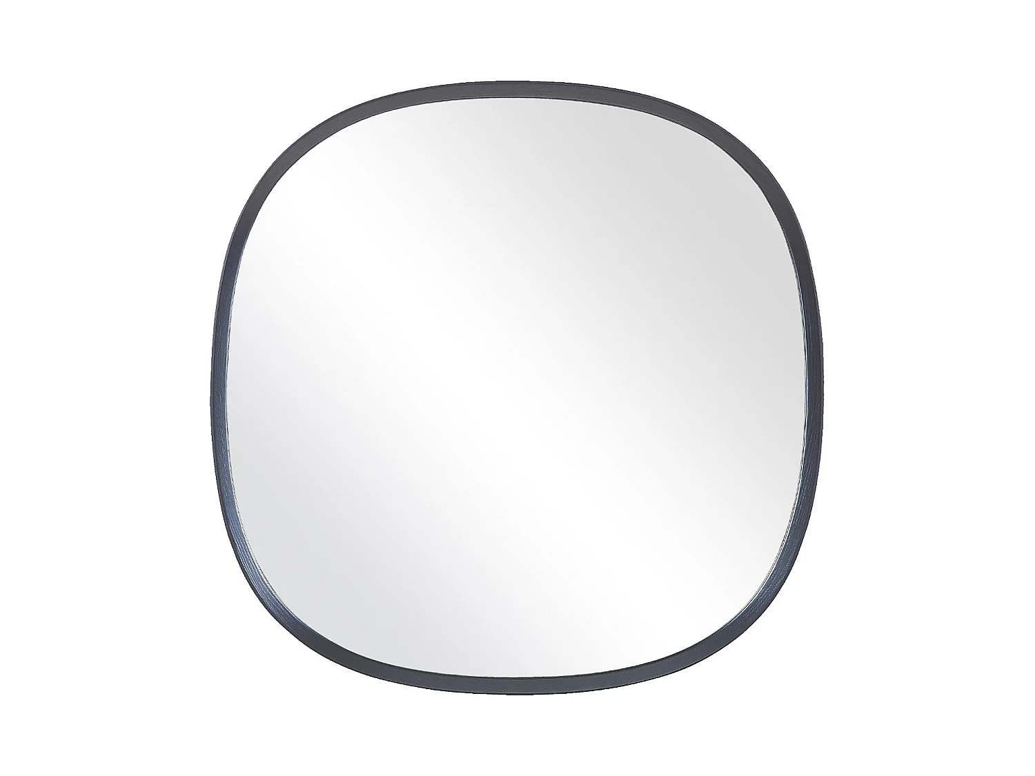 Habitat - Miroir carré en chêne - 90 cm - Noir - Merope