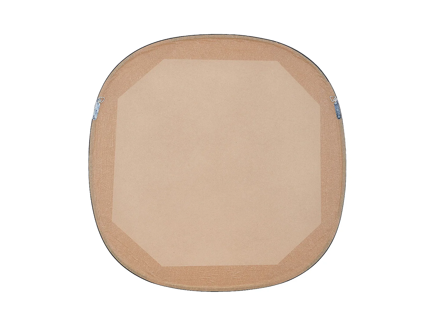 Habitat - Miroir carré en chêne - 90 cm - Noir - Merope