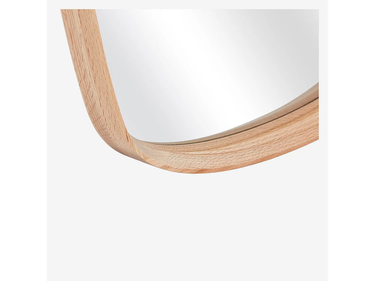 Habitat - Miroir rectangulaire en chêne - 60 x 110 cm - Naturel - Neboria