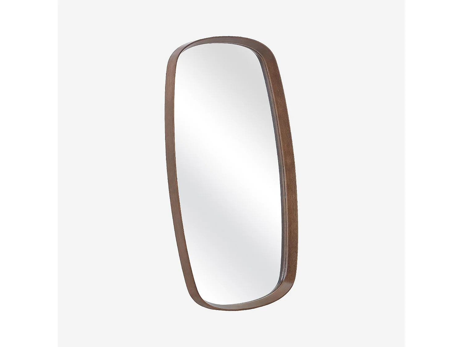 Habitat - Miroir rectangulaire en chêne - 60 x 110 cm - Naturel foncé - Neboria