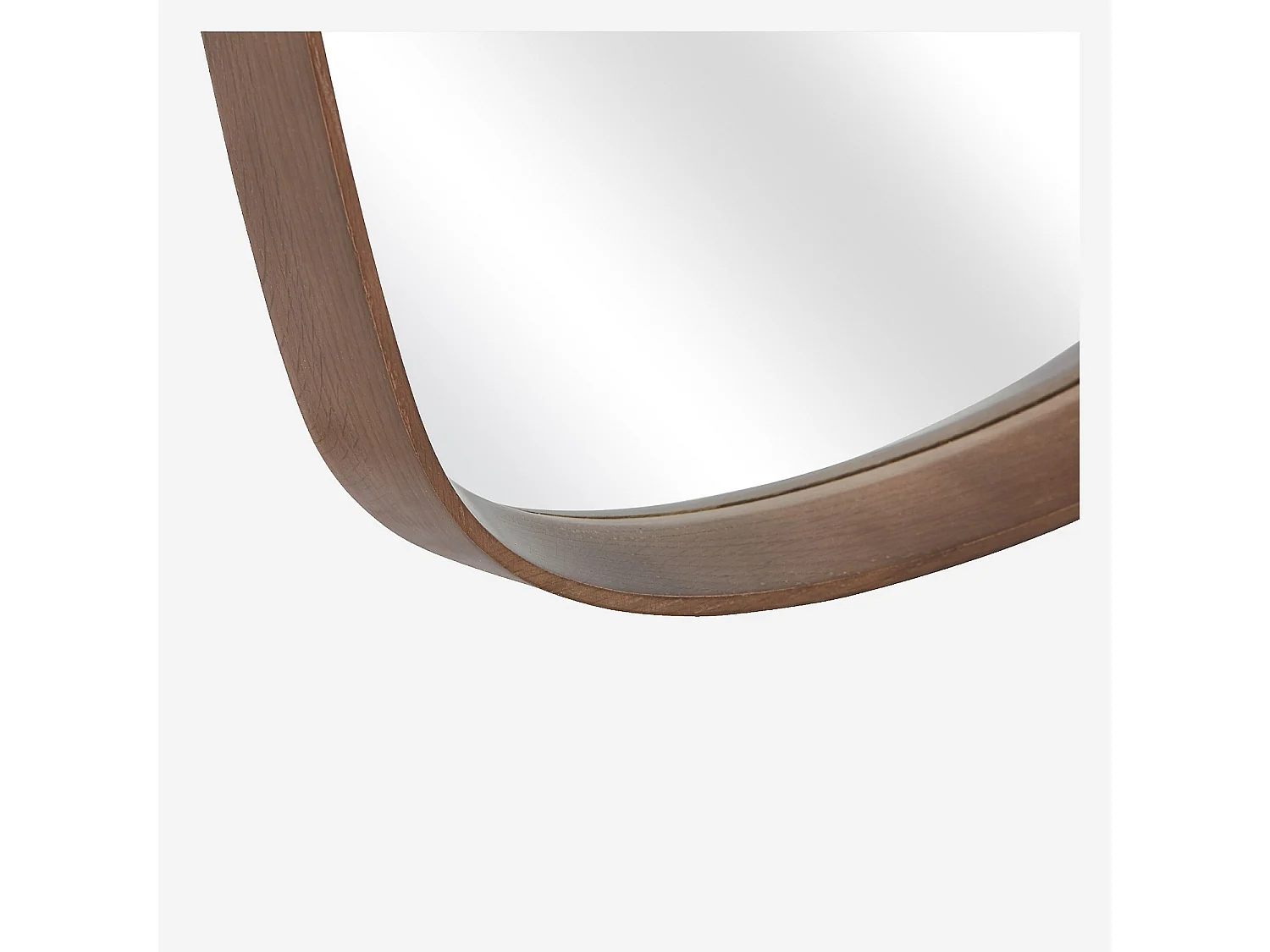Habitat - Miroir rectangulaire en chêne - 60 x 110 cm - Naturel foncé - Neboria
