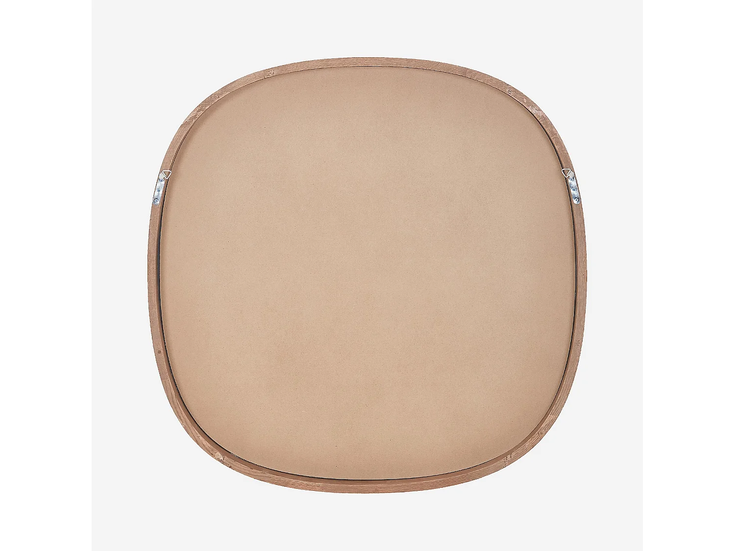 Habitat - Miroir carré en chêne - 100 cm - Naturel foncé - Sirius