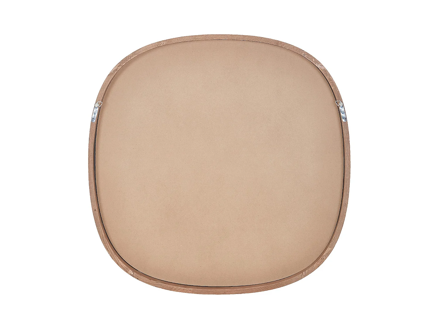 Habitat - Miroir carré en chêne - 100 cm - Naturel foncé - Sirius