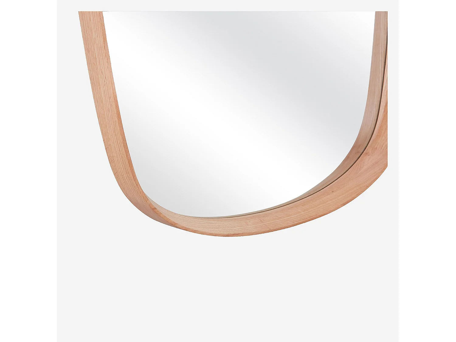 Habitat - Miroir ovale en chêne - 70 x 180 cm - Naturel - Neboria