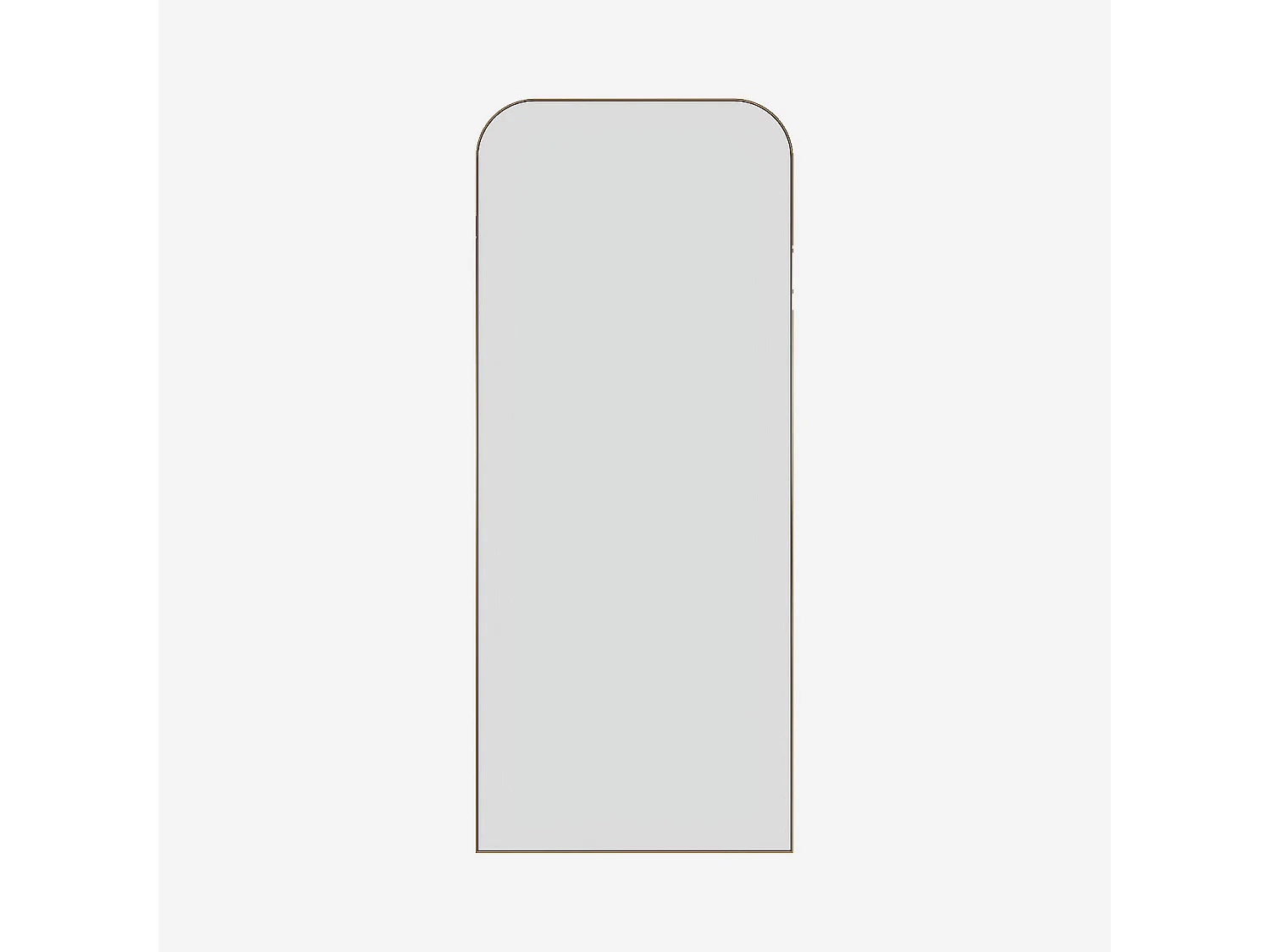 Habitat - Miroir en acier inoxydable - 80 x 190 cm - Doré - Murano