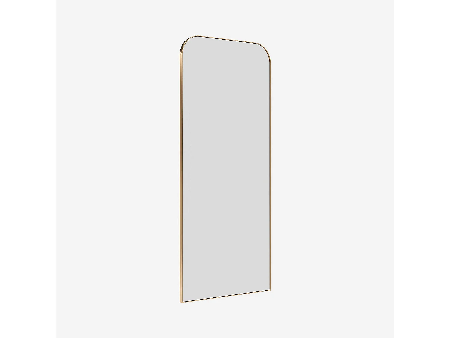 Habitat - Miroir en acier inoxydable - 80 x 190 cm - Doré - Murano
