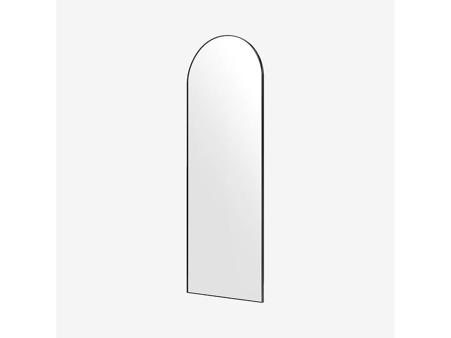 Habitat - Miroir arche en acier inoxydable - 70 x 200 cm - Noir mat - Neyra