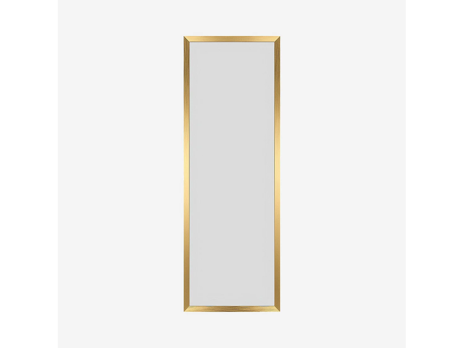 Habitat - Miroir rectangulaire en acier inoxydable - 70 x 200 cm - Laiton brossé - Elyo