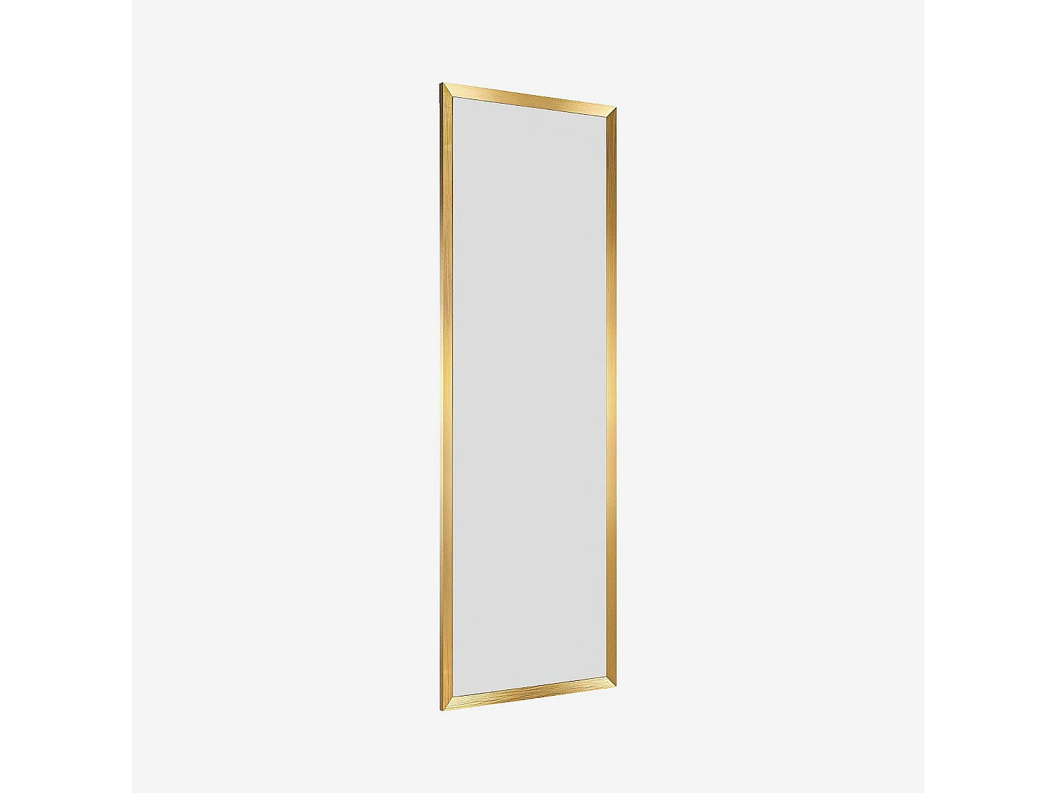 Habitat - Miroir rectangulaire en acier inoxydable - 70 x 200 cm - Laiton brossé - Elyo