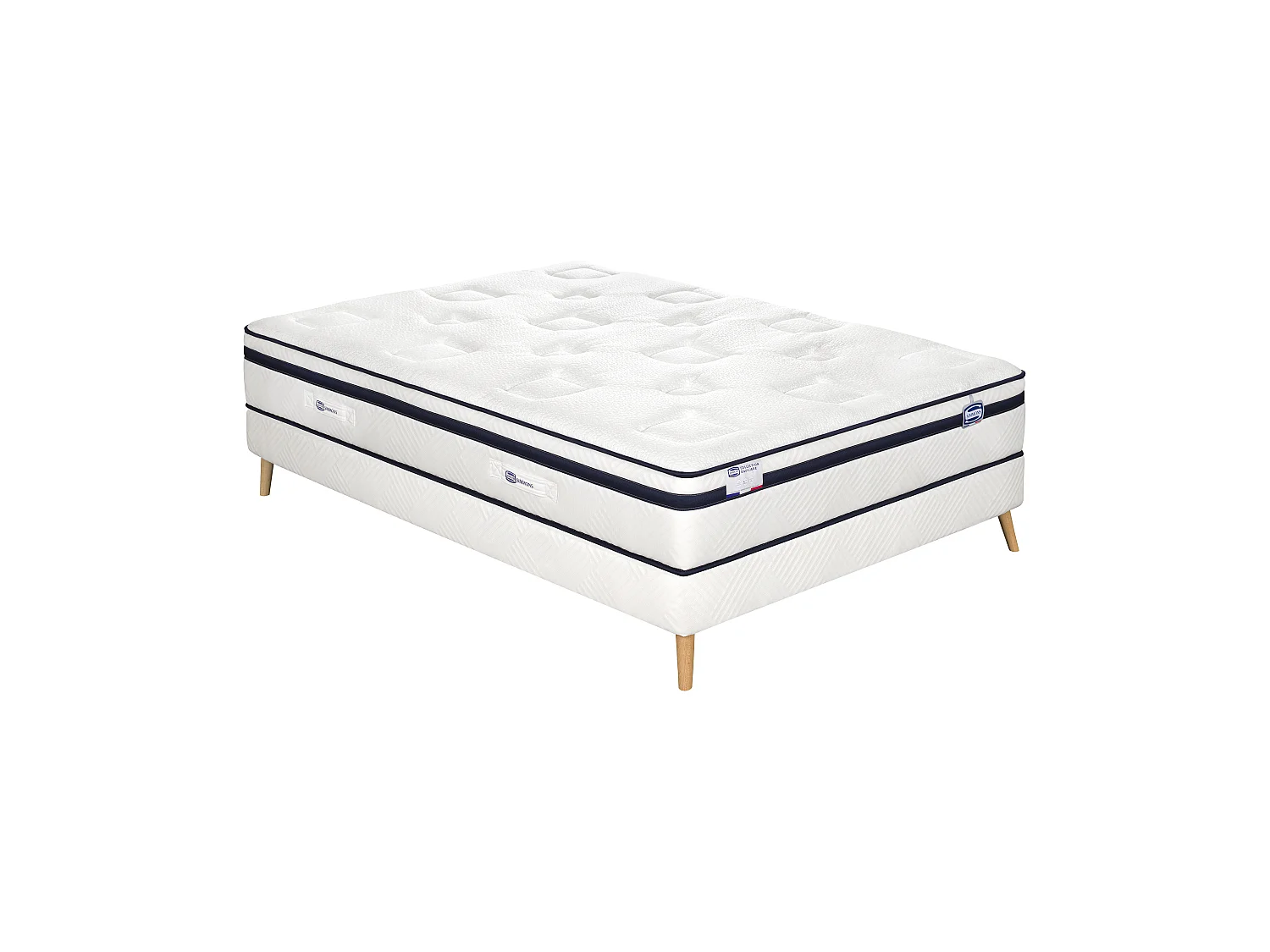 Ensemble L'INCOMPARABLE, matelas Hybride 160x200, ferme, H27 + sommier
