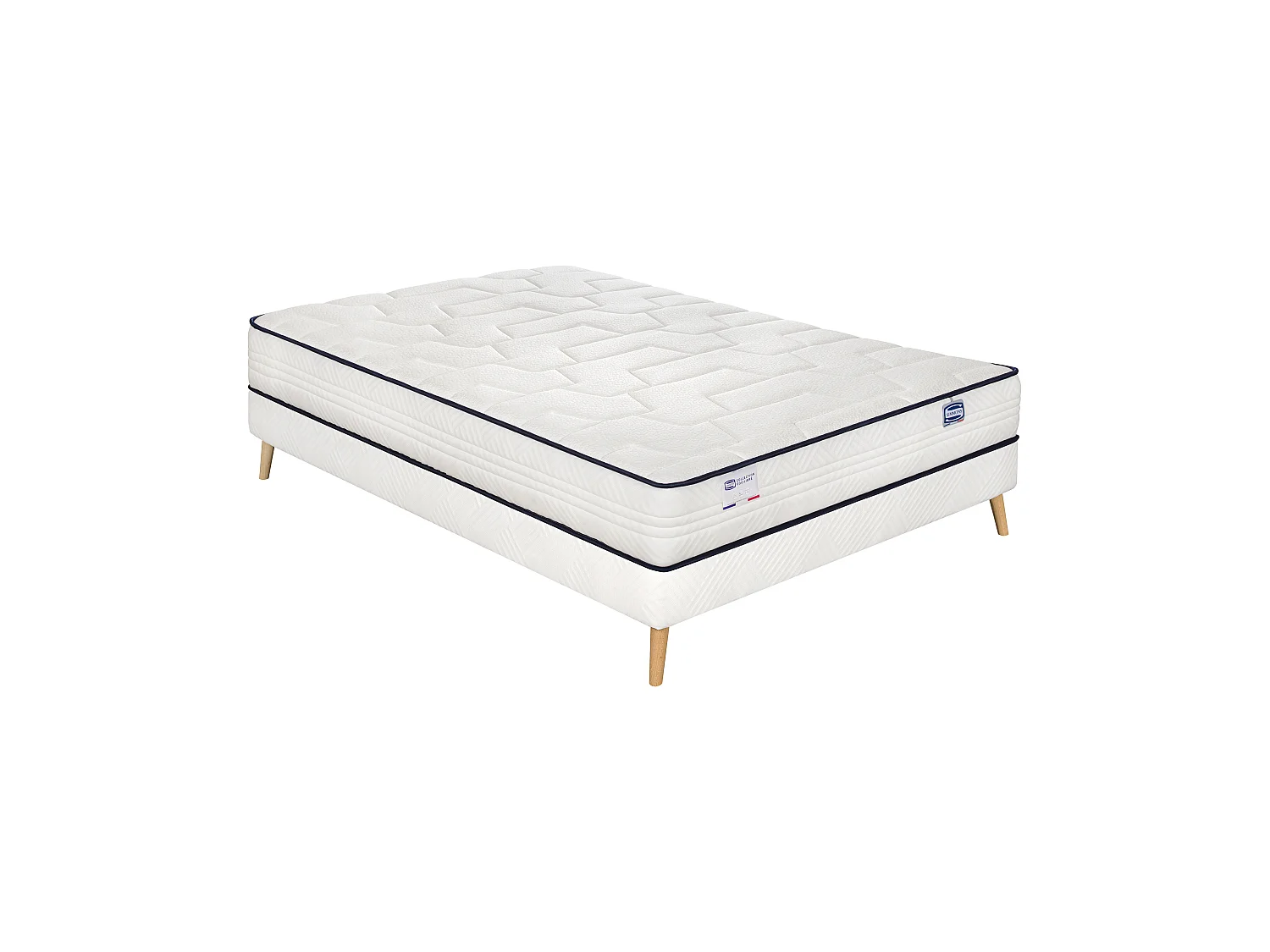 Ensemble L'INTEMPOREL, matelas ressorts ensachés 160x200, extra ferme, H24 + sommier