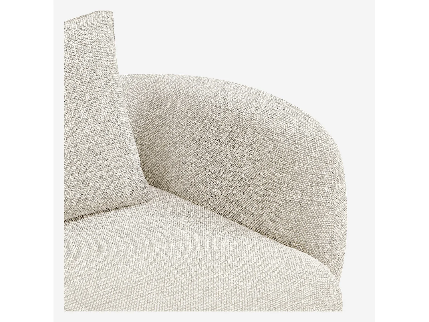 Habitat - Canapé 3 places en tissu garni de plumes - Beige - Capri