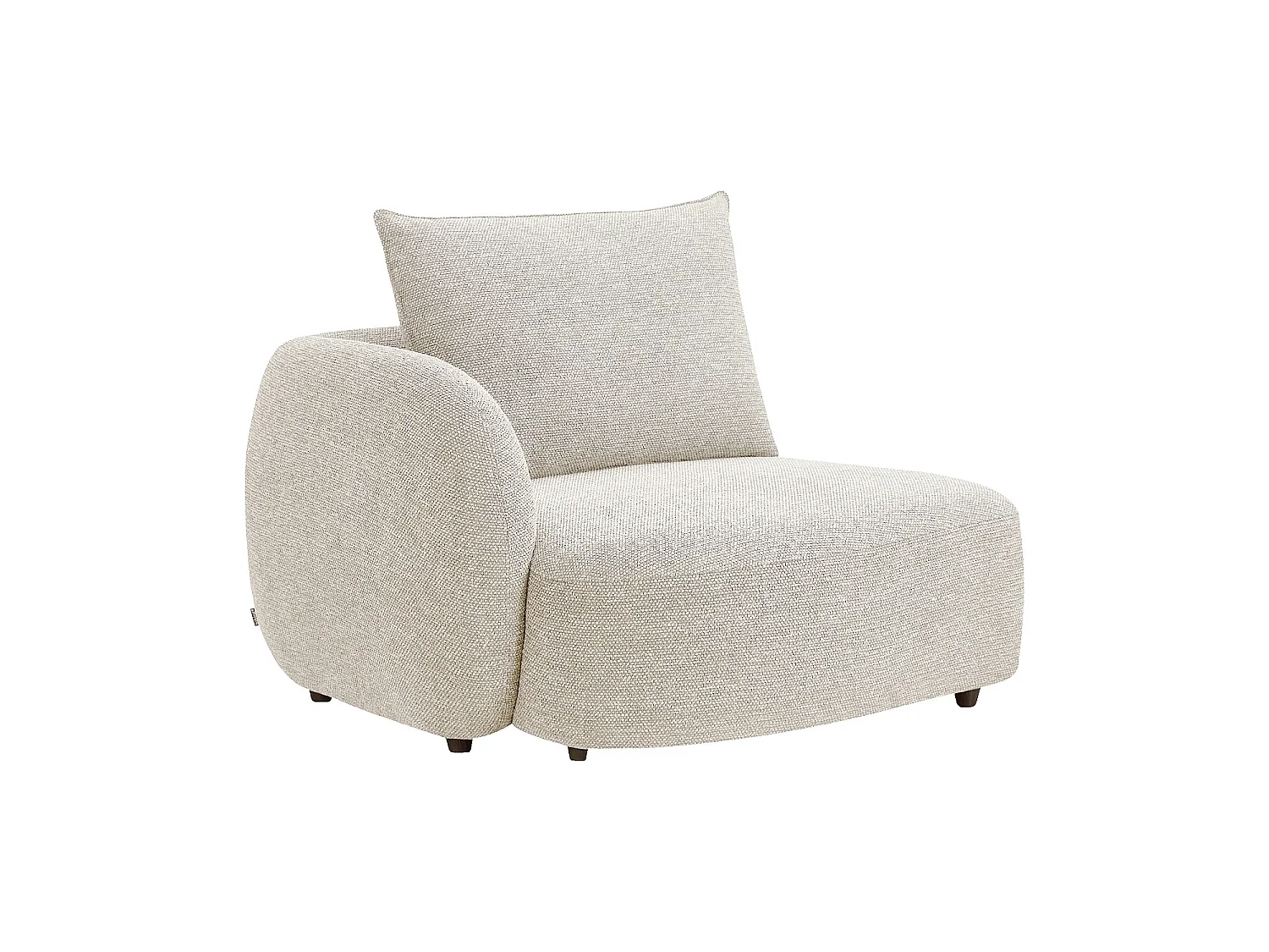 Habitat - Canapé 3 places en tissu garni de plumes - Beige - Capri