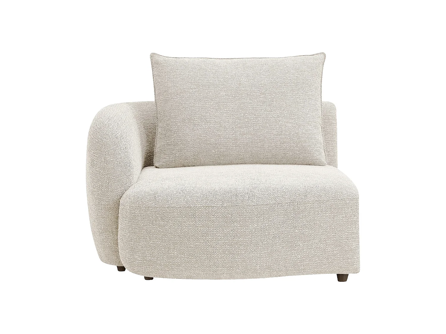 Habitat - Canapé 3 places en tissu garni de plumes - Beige - Capri